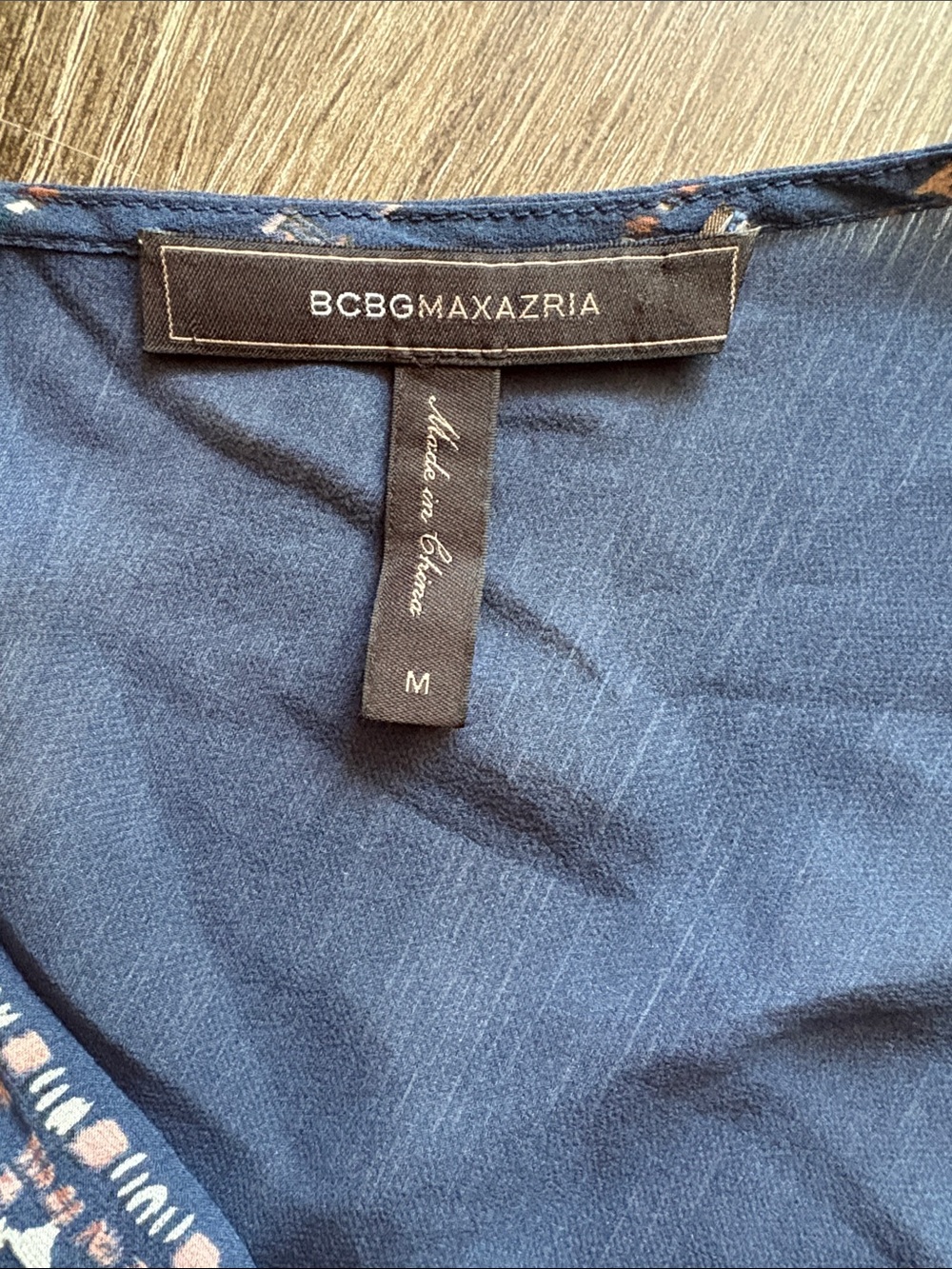BCBGMaxazria Silk Boho Faux Wrap Handkerchief Blouse - Picture 5 of 11